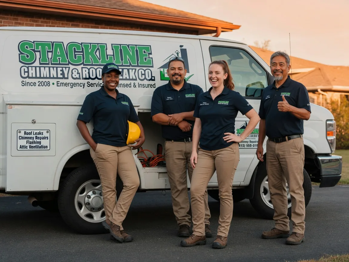 Chimney flashing repair company in Woodsboro, TX